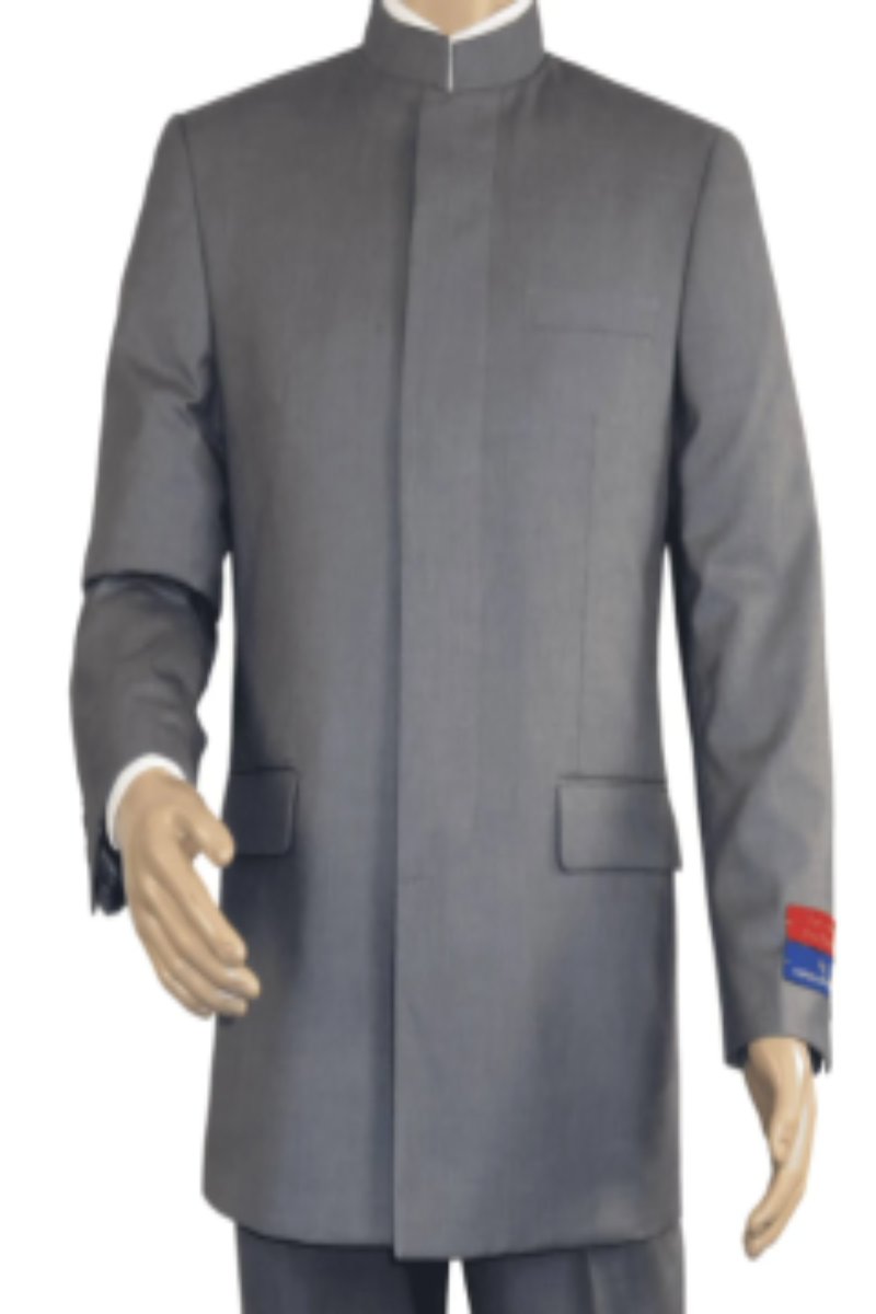 Apollo King Black Modern Fit Two-Button Suit
