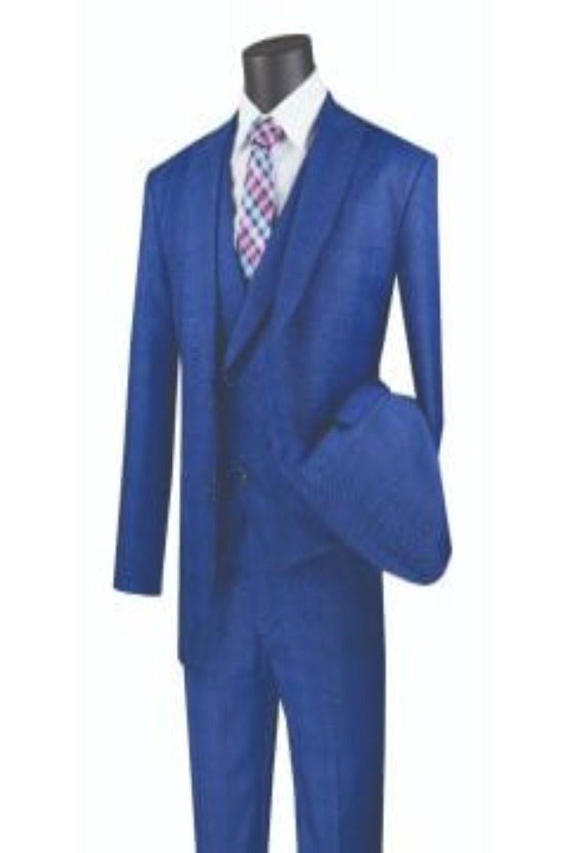 Jacket & Pants Vinci Men's 3 Piece Modern Fit Suit: Stylish Vest Jacket & Pants