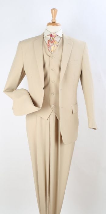 Attire Royal Diamond Men's 3pc Discount Fashion Suit Sleek Business Attire - 38 Short Jacket+32 Waist Adjustable 28to34)(Height: 5 4 to5 7 )(Neck 15-16.5)S-M)