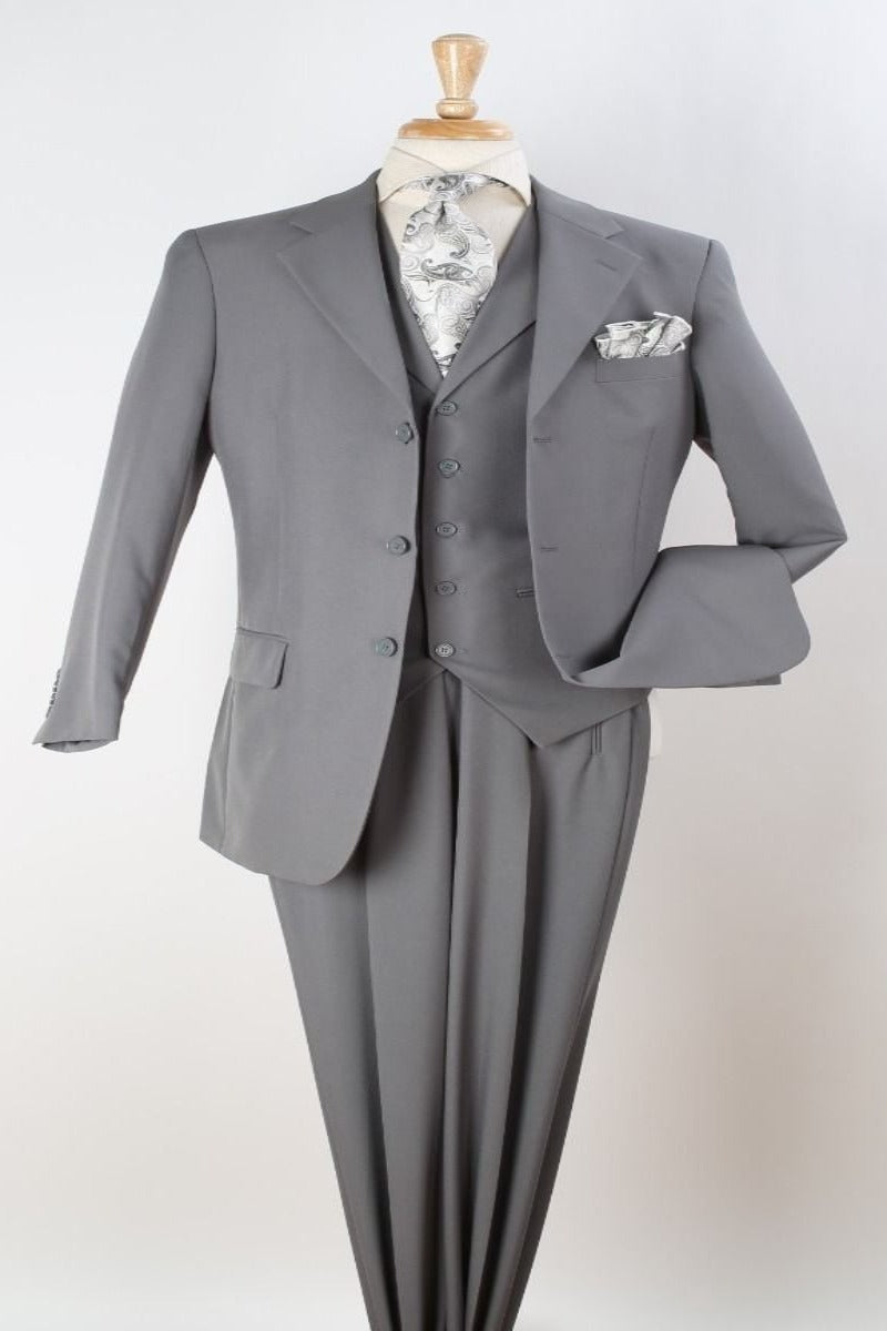 Royal Diamond 3pc Fashion Suit - Solid Colors for Men | Discounted - 38 Short Jacket+32 Waist Adjustable 28to34)(Height: 5 4 to5 7 )(Neck 15-16.5)S-M)