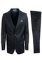 Stacy Adams Men's 3-Piece Glen Check Executive Slim Suit