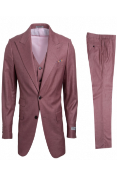 Stacy Adams Men's Slim Fit 3 Piece Executive Suit Bold Color