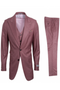 Stacy Adams Men's Slim Fit 3 Piece Executive Suit  Bold Color