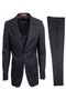 Stacy Adams Men's Slim Fit Windowpane 3-Piece Executive Suit
