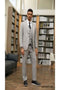 Stacy Adams Men's Hybrid 3pc Windowpane Suit Durable & Stylish