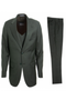 Stacy Adams Textured Solid 3 Piece Executive Slim Men's Suit