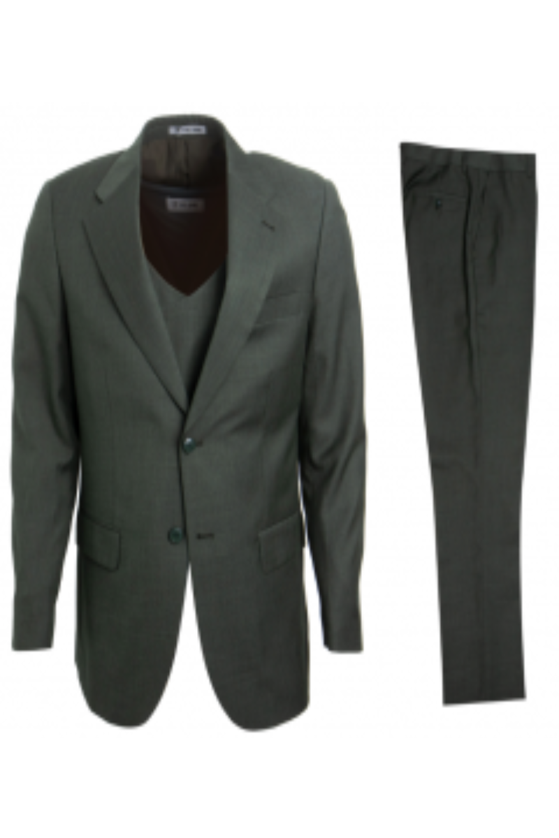 Stacy Adams Textured Solid 3 Piece Executive Slim Men's Suit - 38 Short Jacket+32 Waist Adjustable 28to34)(Height: 5 4 to5 7 )(Neck 15-16.5)S-M)