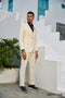 Stacy Adams Men's Light-Colored 3-Piece Hybrid Suit