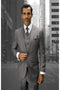 Mens Big and Tall Suit Light Plaid 3-Piece Set Windowpane Texture Business Pattern Modern Fit Side Vented Brand