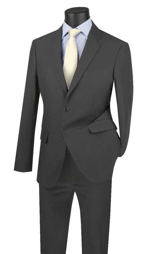 SMB Couture Men's 2-Piece Executive Suit - Solid Colors purple