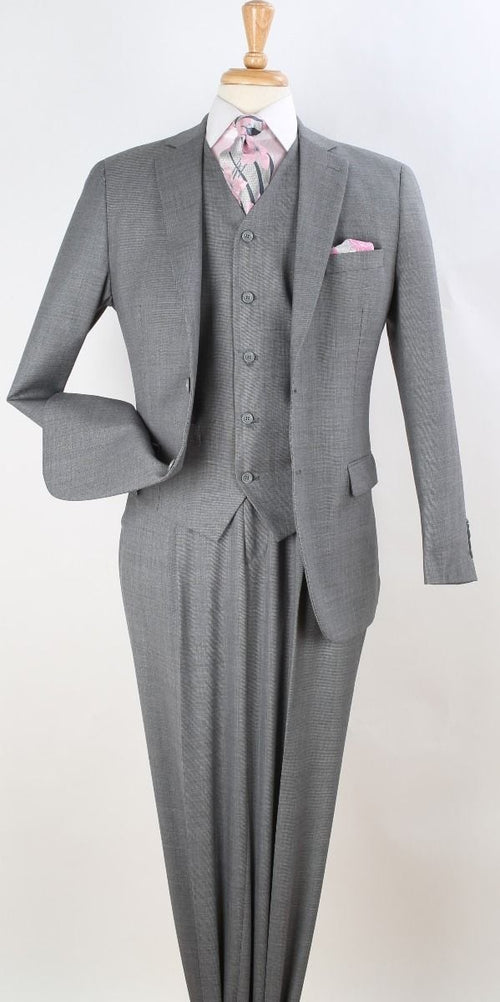 Style Apollo King Men's 100% Wool Suit Classic Executive Style