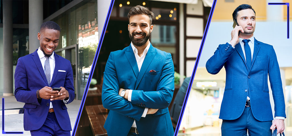 what color tux with royal blue dress The Black Tux Royal Suit Jacket In Blue | Size: 52 main image 1