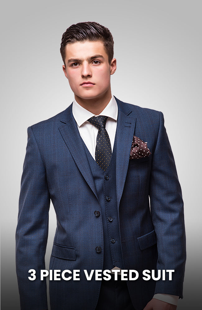 3 Piece Suit With Vest - Emensuits