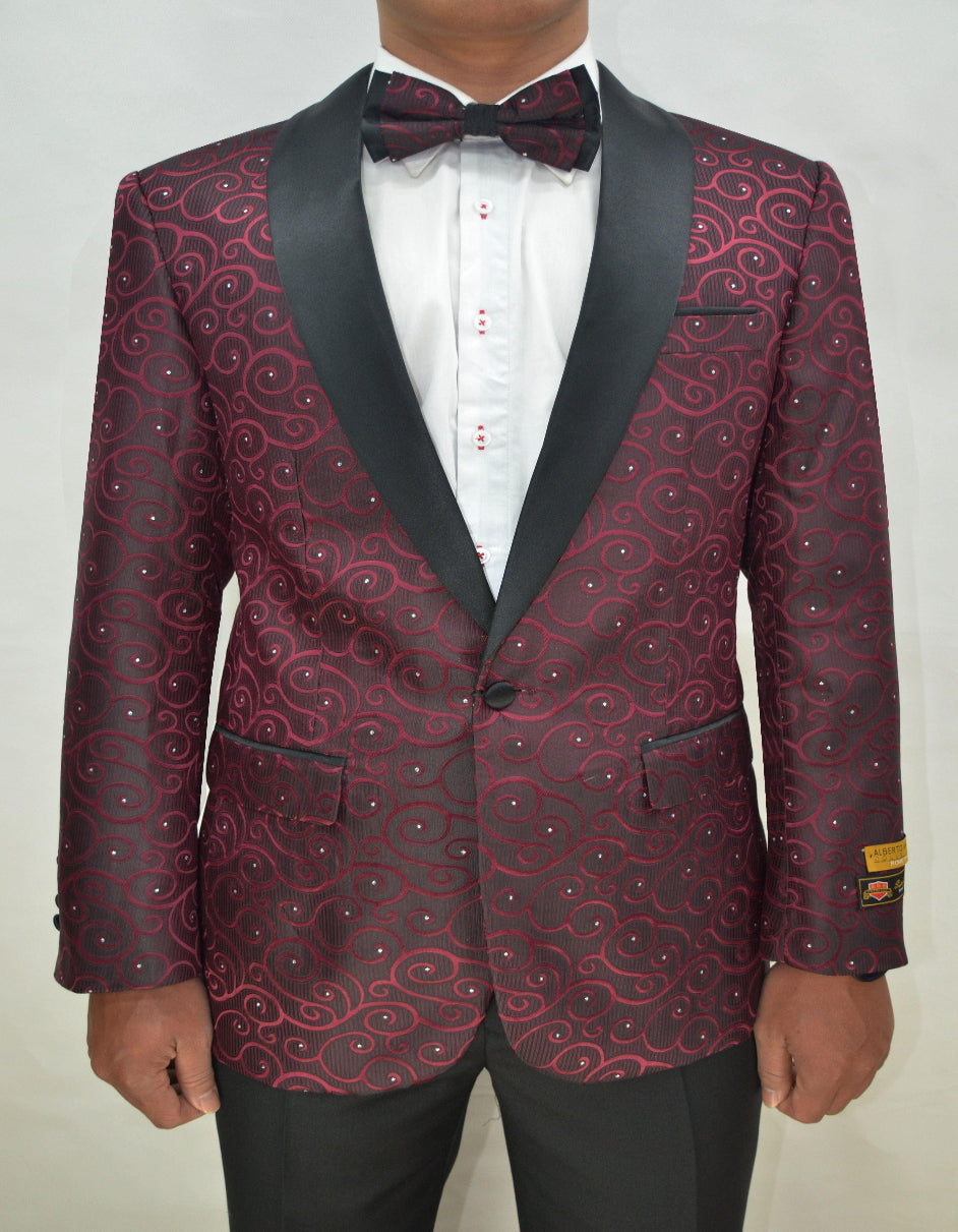 Burgundy Wedding Suits and Tuxedos