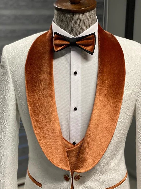 White And Orange Tuxedo