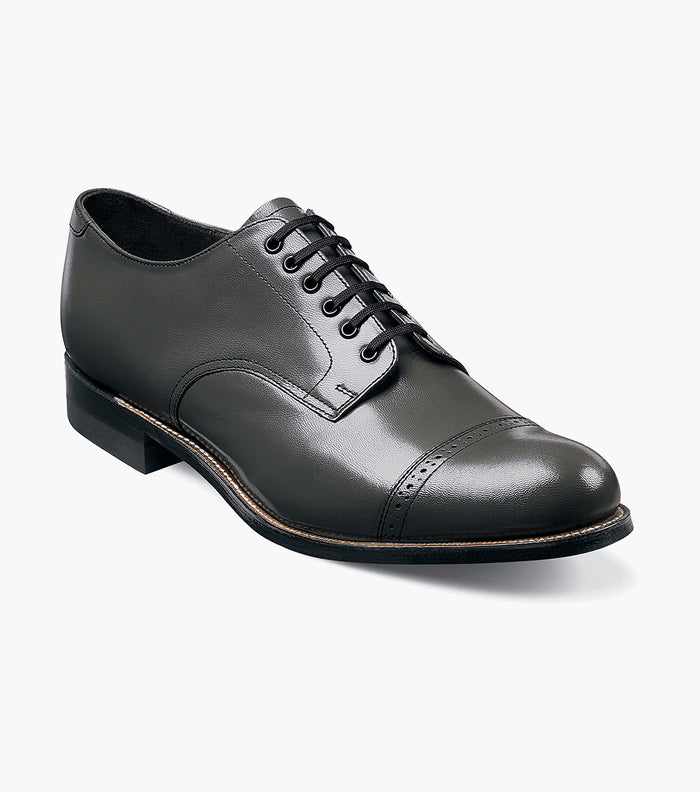 Stacy Adams MADISON Cap Toe Oxford Steel Gray by Stacy Adams Shoes