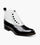 Stacy Adams MADISON Spectator Spat Cap Toe Boot Black w/White by Stacy Adams Shoes