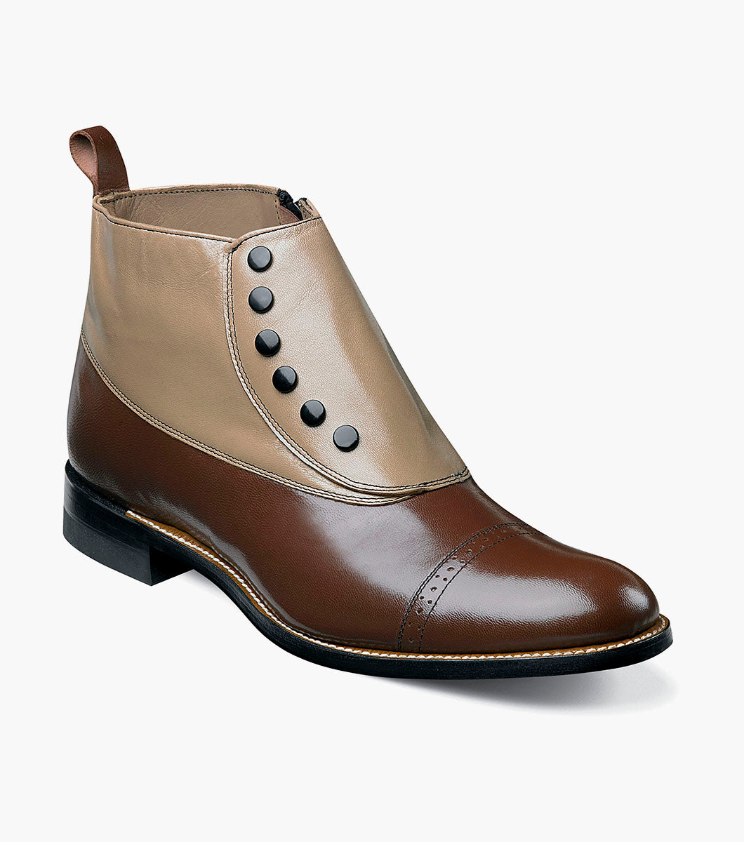 Stacy Adams Madison Spectator Spat Cap Toe Boot by Stacy Adams Shoes - 8