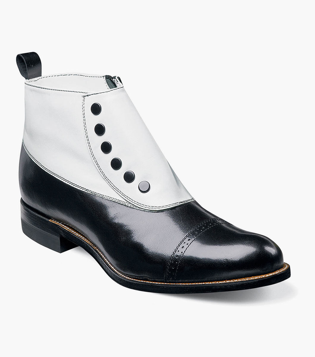 Stacy Adams MADISON FACTORY SECOND Black w/White by Stacy Adams Shoes - 7.5