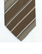 Mocha Stripe Neck Tie - Men's Tuxedo USA