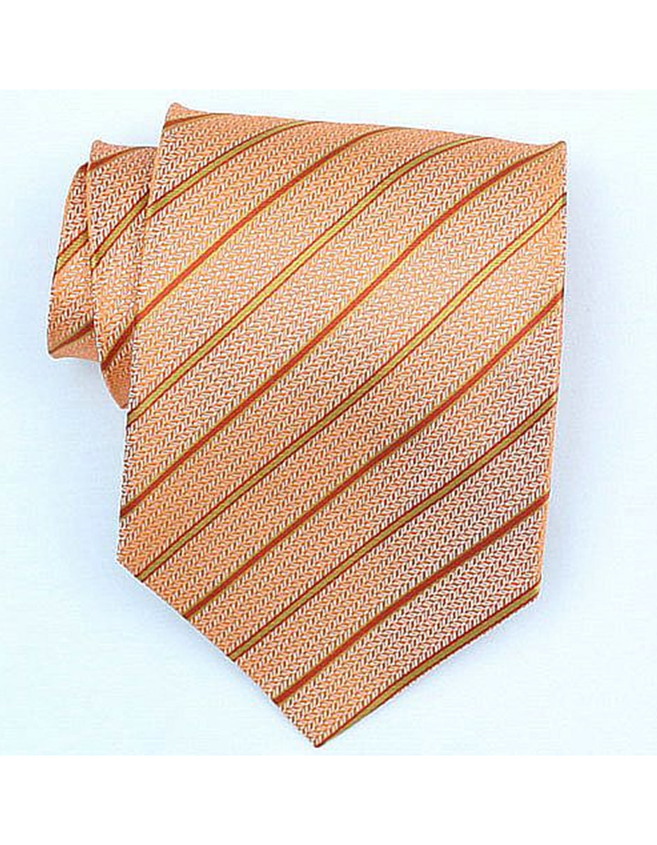 Orange Stripe Neck Tie - One Size Fits All