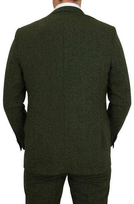 Clifton Suit - Hunter Green Tweed