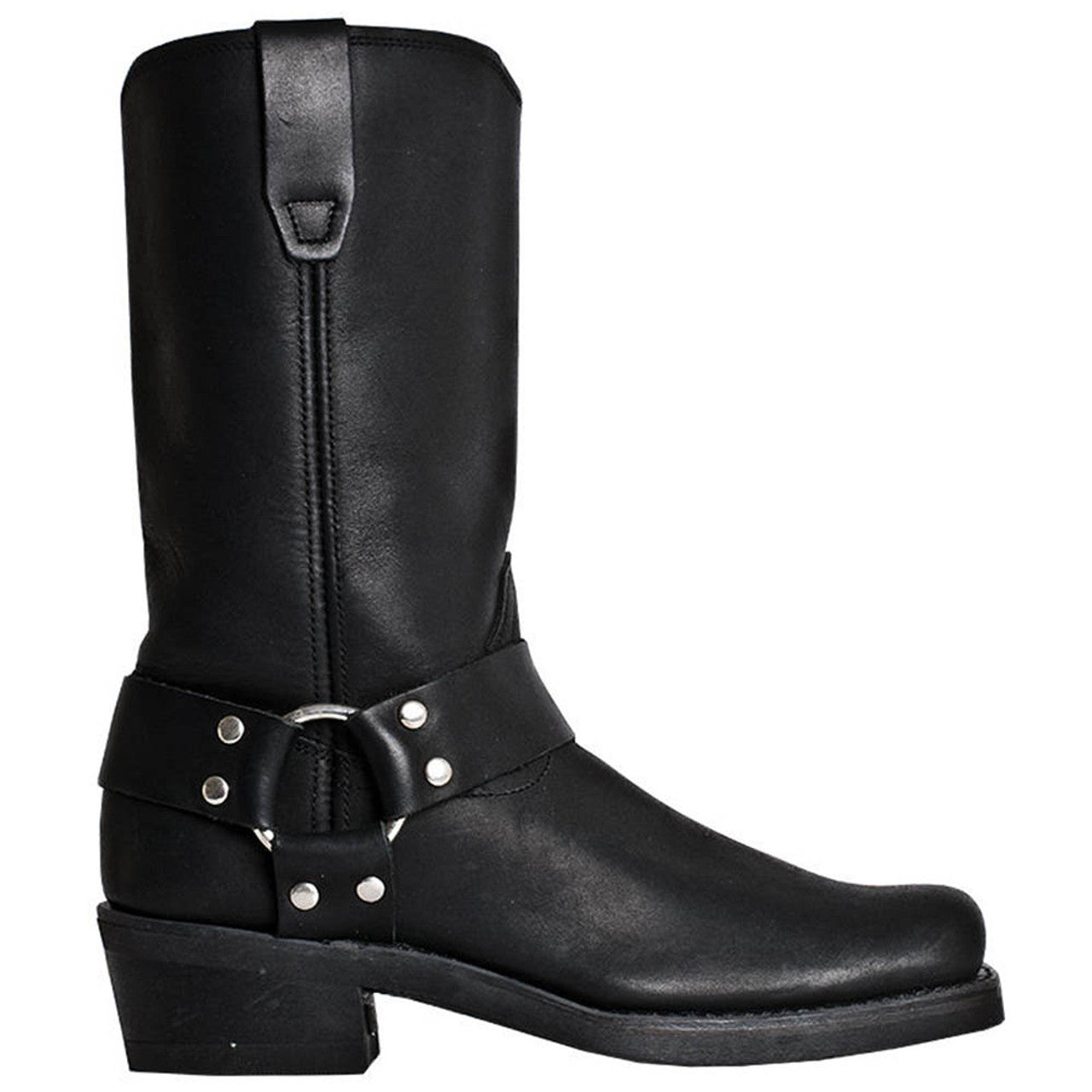 Dingo Black Womens Leather Motor Cycle Boots - 9.5M
