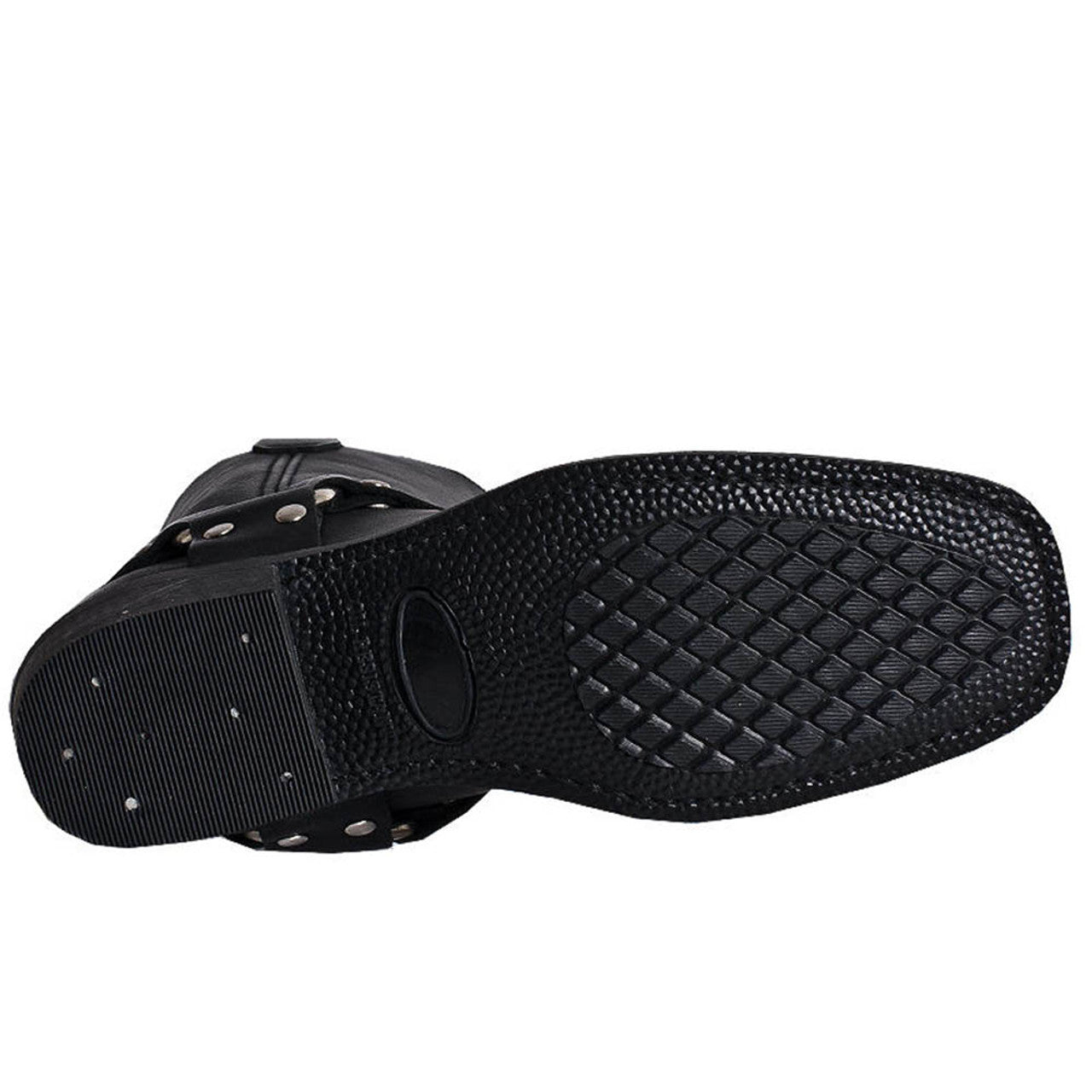 Dingo Black Womens Leather Motor Cycle Boots - 9.5M