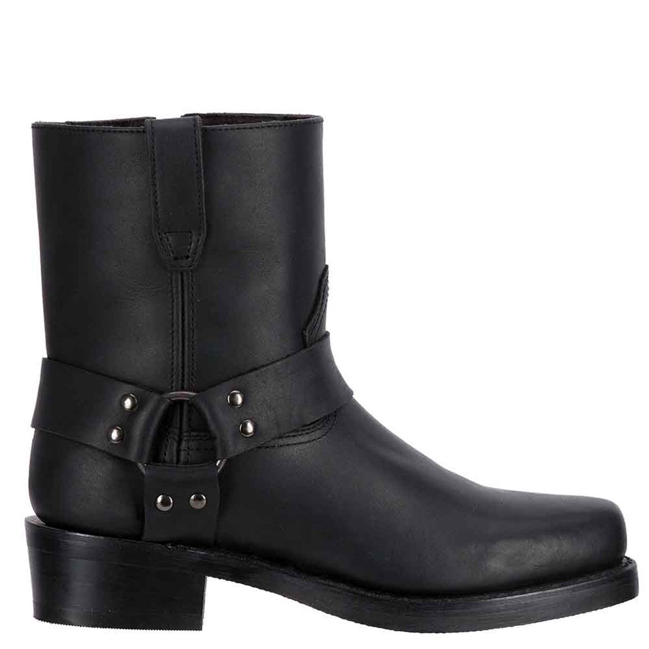 Dingo Black Harness Mens Leather Boots - 11.5D