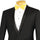 Kingsman Collection - Shawl Collar Slim Fit Tuxedo 2 Piece 1 Button Black
