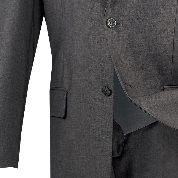 Morgan Collection - Regular Fit 3 Piece 2 Button Heather Gray - Heather Gray