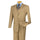Morgan Collection - Regular Fit 3 Piece Suit 2 Button Khaki