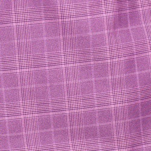 Men's Plum Glen Plaid Double Breasted Two Piece Suit