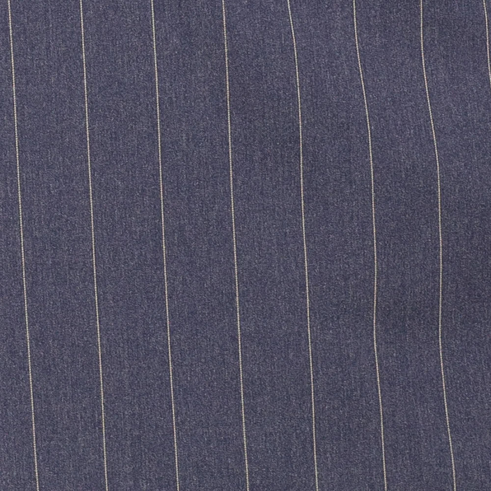 Men's Denim Blue Pinstripe Double Breasted Suit