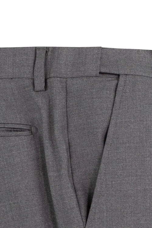 Men's Charcoal Adjustable Waist Two Piece Suit