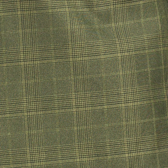 Men's Olive Glen Plaid Double Breasted Two Piece Suit