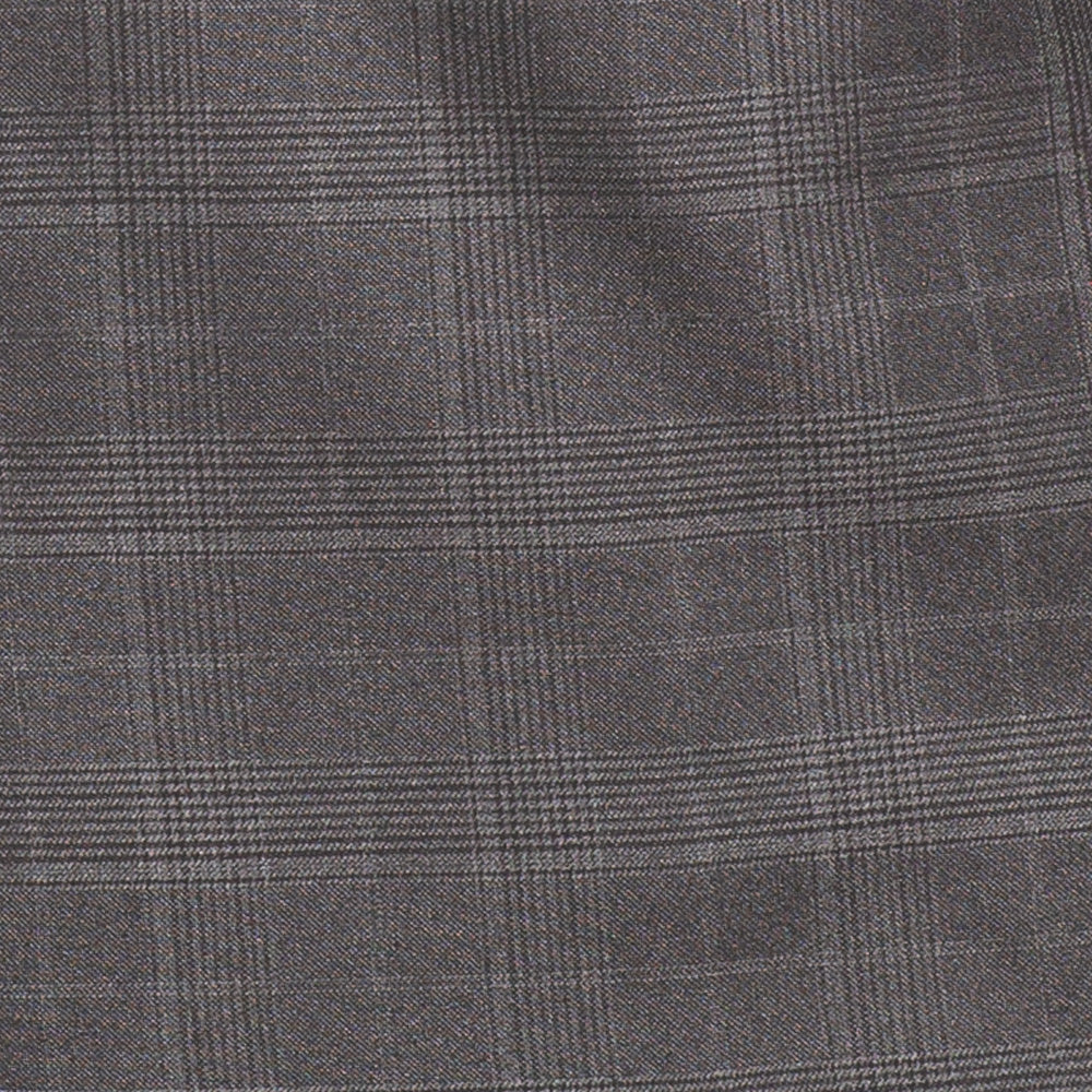 Men's Charcoal Glen Plaid Double Breasted Two Piece Suit