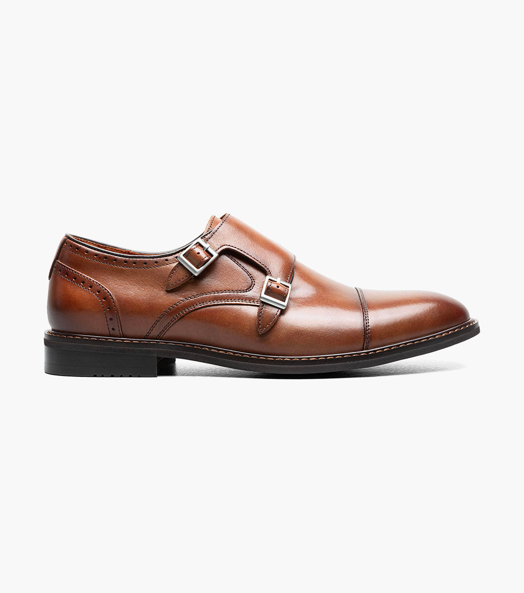 Stacy Adams Boswell Cap Toe Double Monk Strap by Stacy Adams Shoes - 7