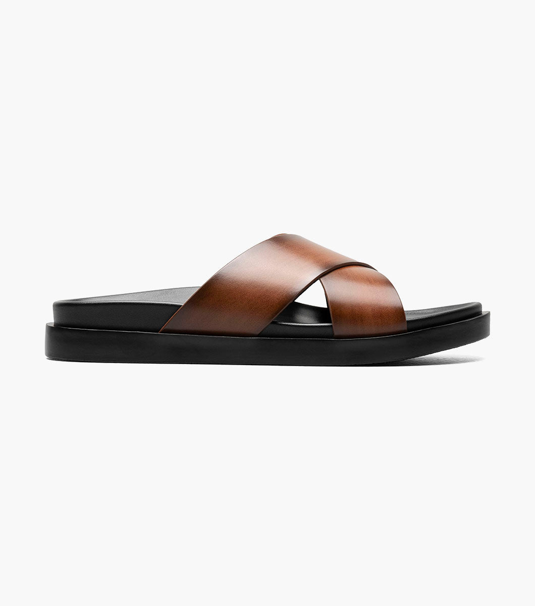 Stacy Adams Montel Cross Strap Slide Sandal by Stacy Adams Shoes - 7