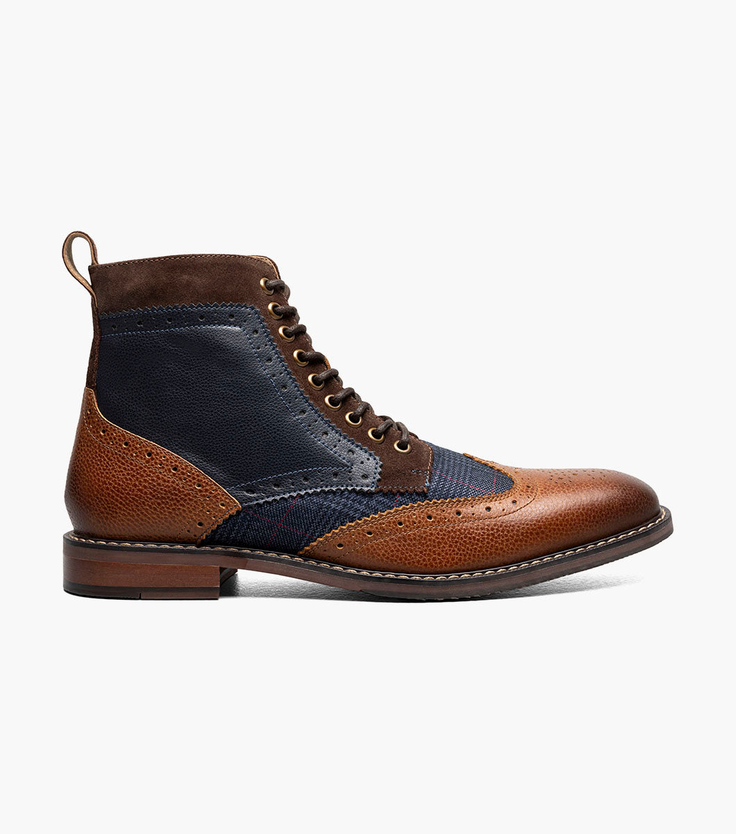 Stacy Adams Finnegan Wingtip Lace Up Boot by Stacy Adams Shoes - 14