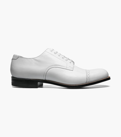 Stacy Adams MADISON Cap Toe Oxford White by Stacy Adams Shoes