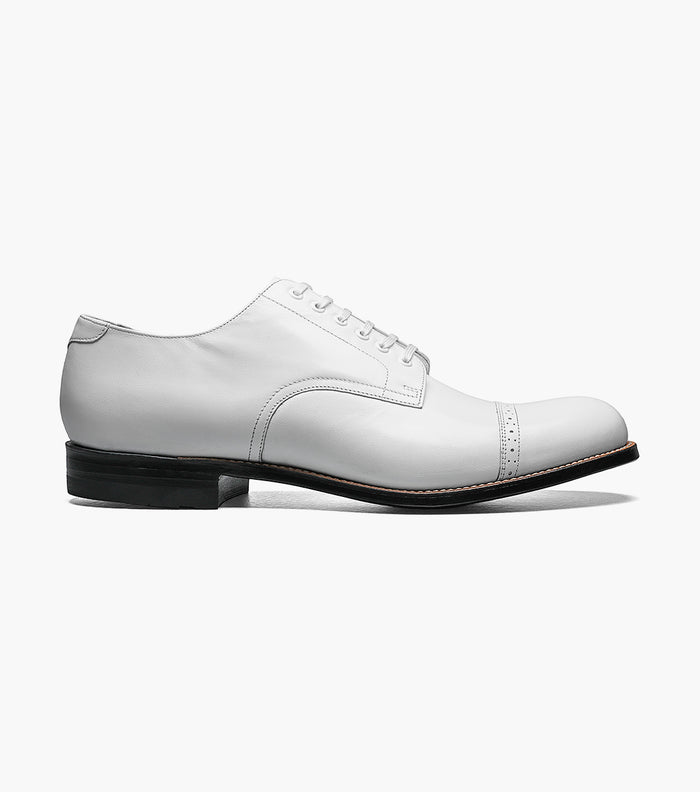 Stacy Adams MADISON Cap Toe Oxford White by Stacy Adams Shoes