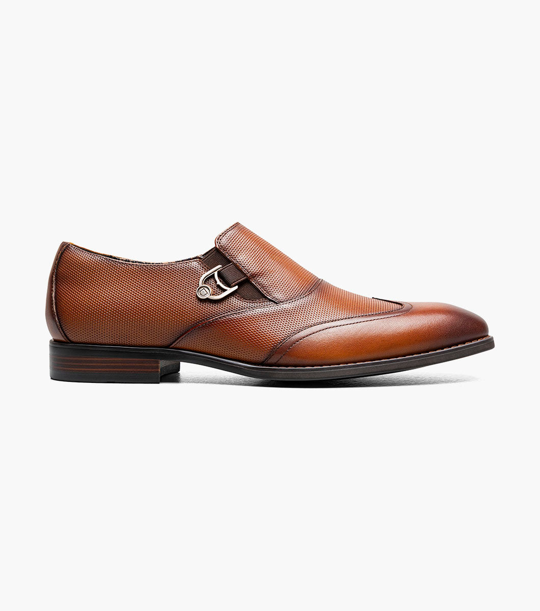 Stacy Adams Lockwood Wingtip Ornament Slip On by Stacy Adams Shoes - 7.5
