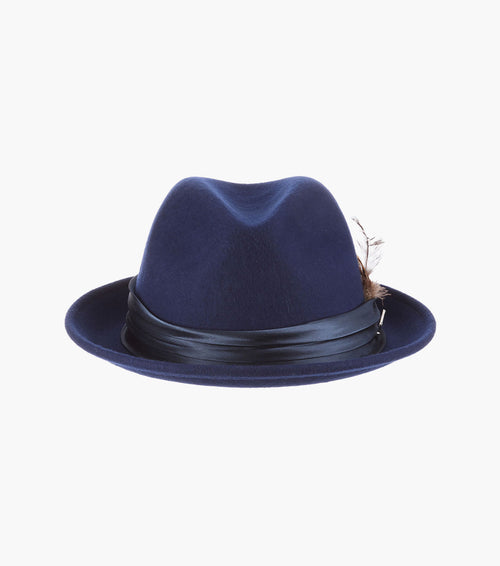 ASH FEDORA Crushable Wool Felt Pinch Front Hat