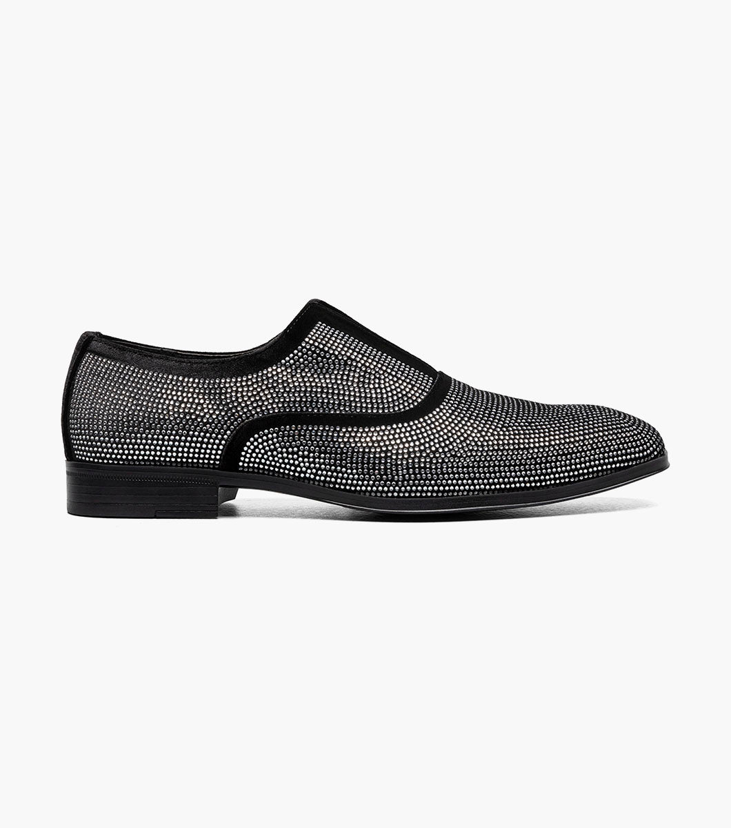 Stacy Adams Starleigh Rhinestone Plain Toe Slip On by Stacy Adams Shoes - 7