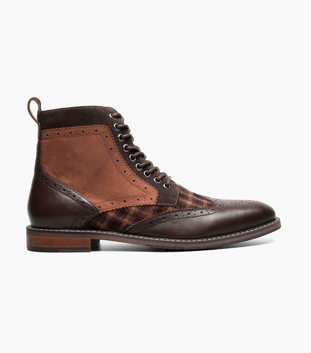 Stacy Adams Finnegan Wingtip Lace Up Boot by Stacy Adams Shoes - 14