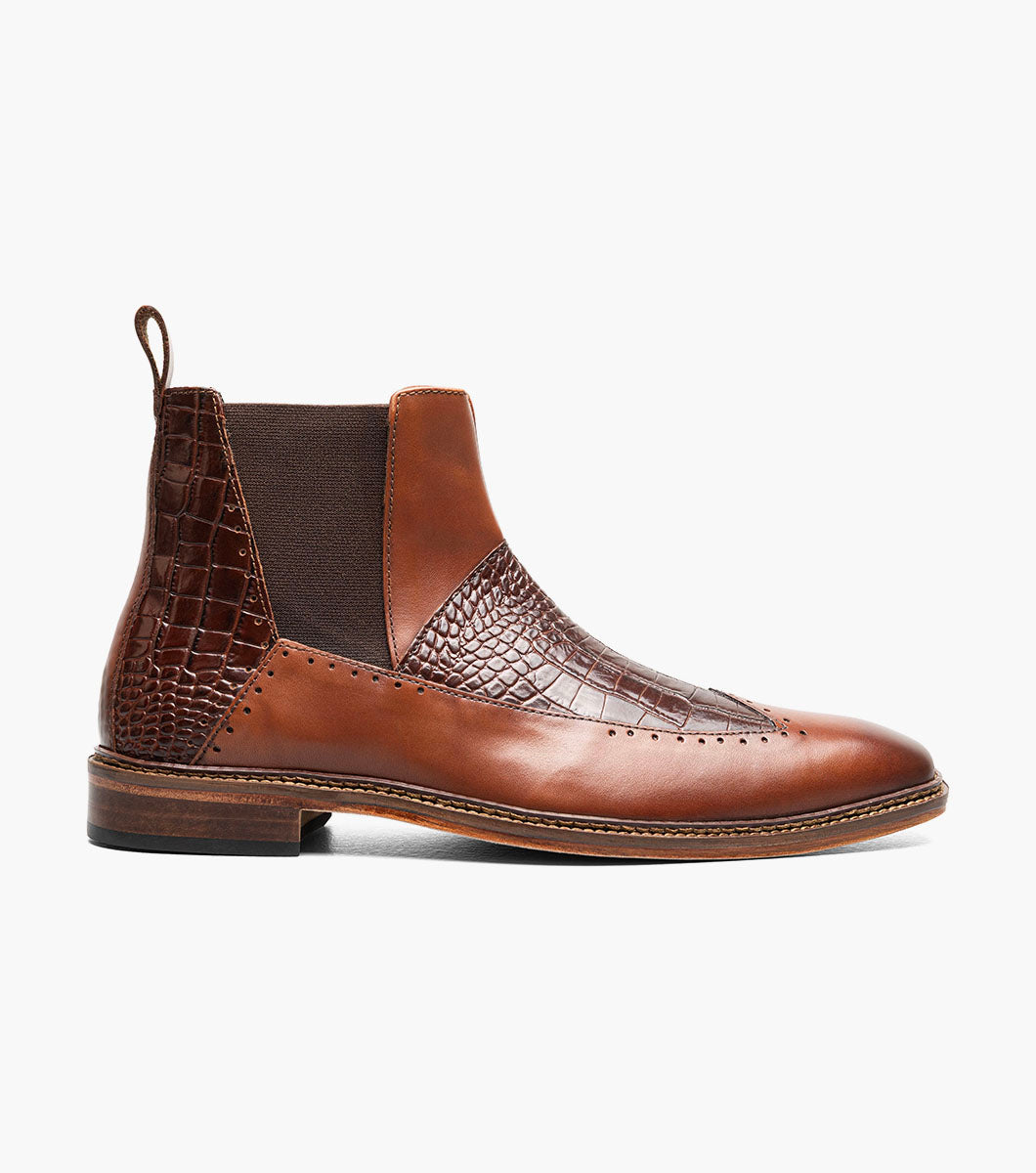 Stacy Adams Garza Wingtip Chelsea Boot by Stacy Adams Shoes - 7