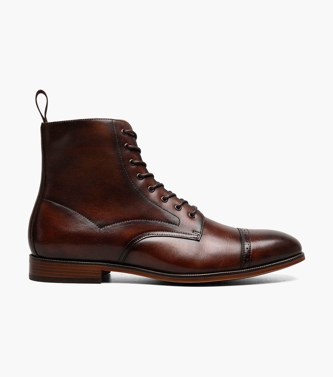 Stacy Adams Henry Cap Toe Lace Up Boot by Stacy Adams Shoes - 7