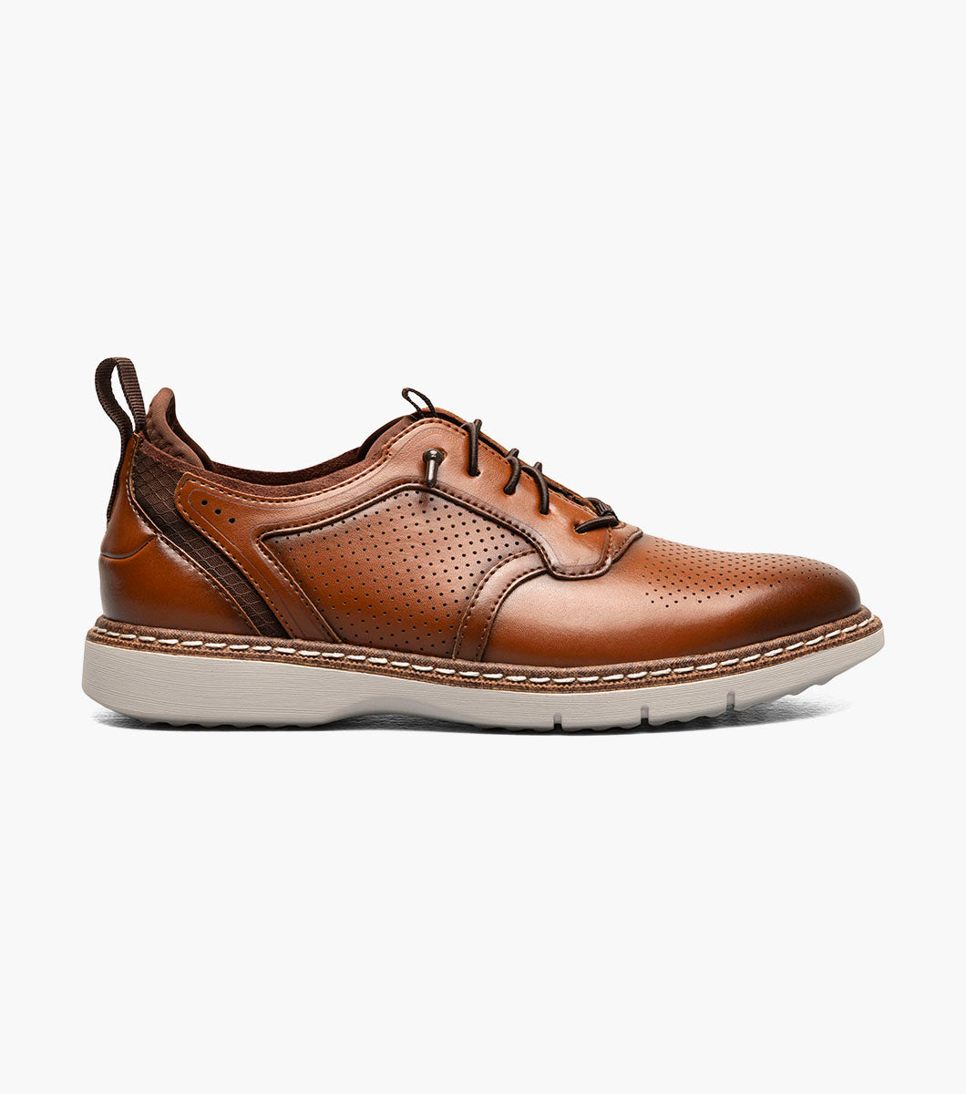 Stacy Adams Kids Sync Plain Toe Elastic Lace Up by Stacy Adams Shoes - 11