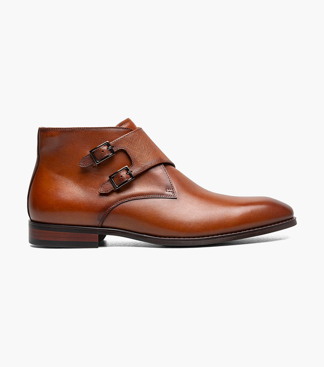 Stacy Adams Kaius Plain Toe Double Monk Strap Boot by Stacy Adams Shoes - 7
